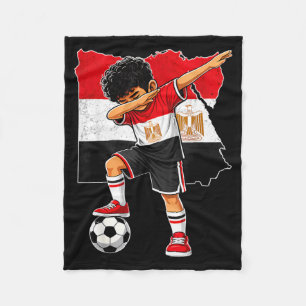Dabbing Voetbal Egypte Shirt Jongen Egyptische Jon Fleece Deken