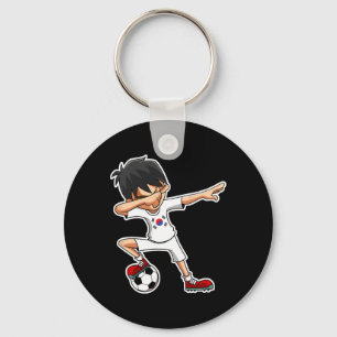 Dabbing Voetbal Jongen Zuid-Korea Jersey, Koreaans Sleutelhanger