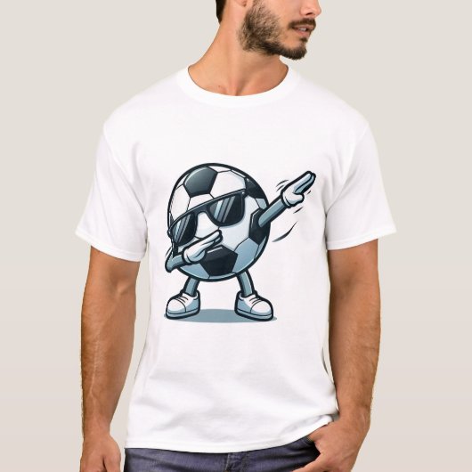 Dabbing Voetbal Ll T-shirt Grappige Jongens Mannen (Voorkant)