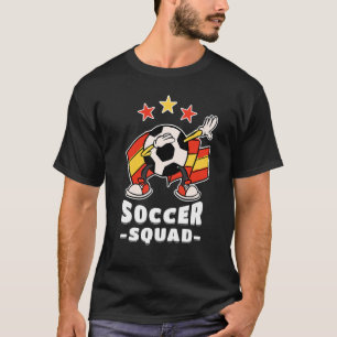 Dabbing Voetbal Spaans Vlag Soccer Squad 1 T-shirt