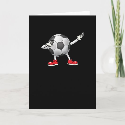 Dabbing Voetbal T-shirt Jongens Dab Dance Kaart (Voorkant)