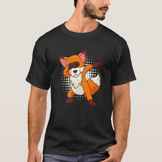 Dabbing vos kinderen t-shirt (Voorkant)