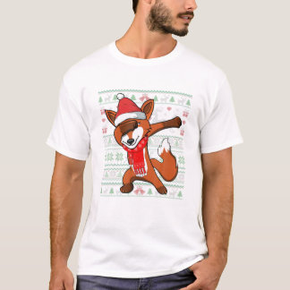 Dabbing Vos Lelijke Kerst T-shirt