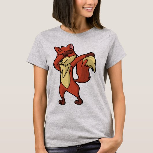 Dabbing Vos T-Shirt (Voorkant)