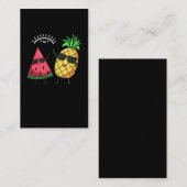 Dabbing Watermelon Pineapple Kawaii Summer Fruits Visitekaartje (Voorkant / Achterkant)
