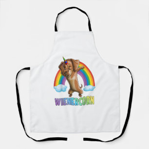 Dabbing Weinercorn Dachshund Halloween Funny Dab D Schort