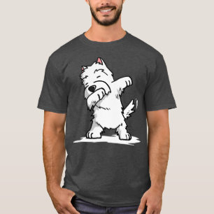 Dabbing Westie Funny West Highland White Terrier T-shirt