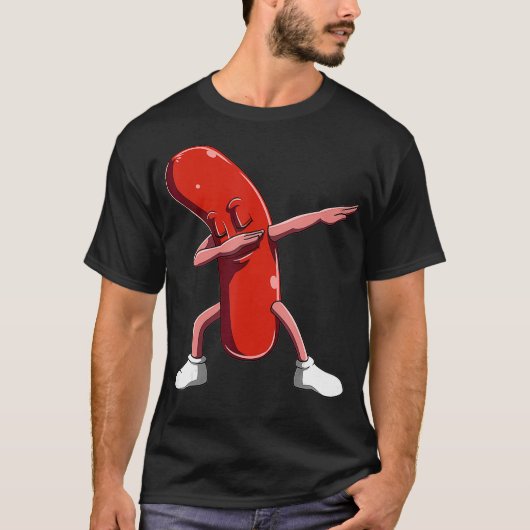 Dabbing Worst Gift Voor Worst Makers Hot Dog T-shirt (Voorkant)