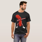 Dabbing Worst Gift Voor Worst Makers Hot Dog T-shirt (Voorkant volledig)