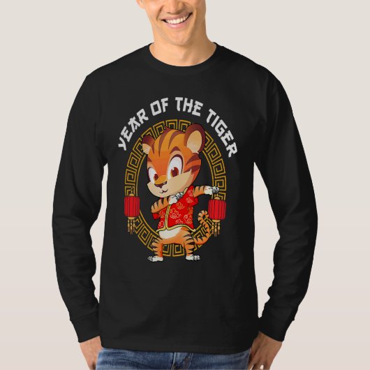 Dabbing Year Of The Tiger Happy Chinese New Year 2 T-shirt (Voorkant)
