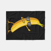 Dabbing Yellow Banana - Dab Funny Dancing Fruit Fleece Deken (Voorkant (Horizontaal))