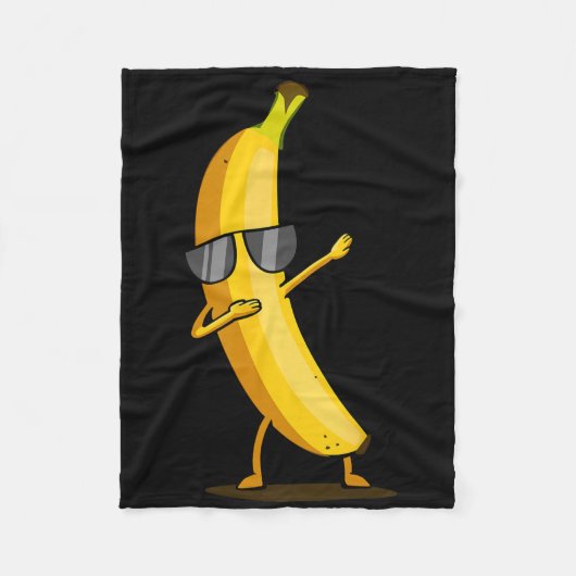 Dabbing Yellow Banana - Dab Funny Dancing Fruit Fleece Deken (Voorkant)