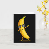 Dabbing Yellow Banana - Dab Funny Dancing Fruit Kaart (Gele Bloem)