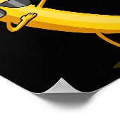 Dabbing Yellow Banana - Dab Funny Dancing Fruit Poster (Hoek)