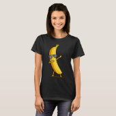 Dabbing Yellow Banana - Dab Funny Dancing Fruit T-shirt (Voorkant volledig)