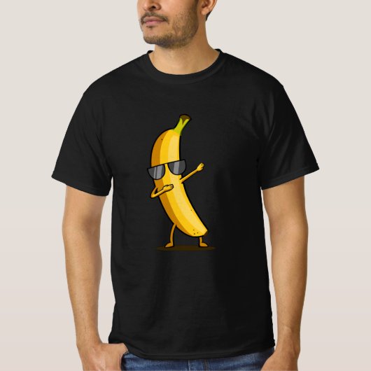 Dabbing Yellow Banana Dab Funny Dansling Fruit T-shirt (Voorkant)