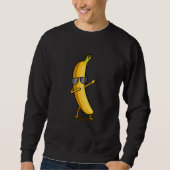 Dabbing Yellow Banana Dab Funny Dansling Fruit Trui (Voorkant)