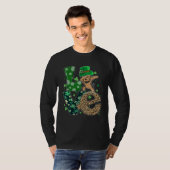 Dabbing Yorkie Dog LOVE Shamrock  St Patrick s Day T-shirt (Voorkant volledig)