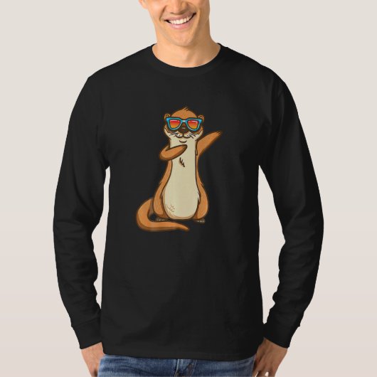 Dabbing Zee Otter Party Animal Kindergarten Kinder T-shirt (Voorkant)