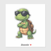 Dabbing Zee Turtle Dierenvriend Save the Turtles ( Sticker (Vel)