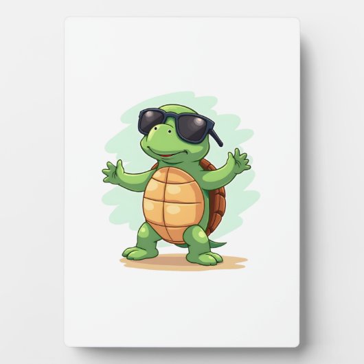 Dabbing Zee Turtle Dierenvriend Save the Turtles T Fotoplaat (voorkant)