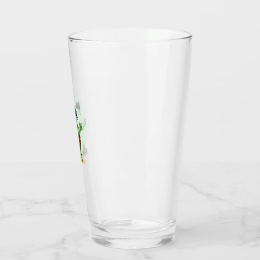 Dabbing Zee Turtle Dierenvriend Save the Turtles T Glas (Links)