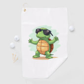 Dabbing Zee Turtle Dierenvriend Save the Turtles T Golfhanddoek (Insitu)