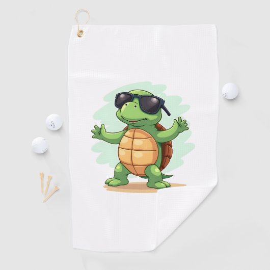 Dabbing Zee Turtle Dierenvriend Save the Turtles T Golfhanddoek (Insitu)