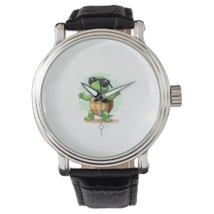Dabbing Zee Turtle Dierenvriend Save the Turtles T Horloge