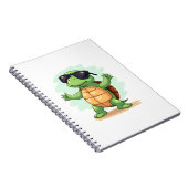 Dabbing Zee Turtle Dierenvriend Save the Turtles T Notitieboek (Rechterzijde)