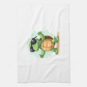 Dabbing Zee Turtle Dierenvriend Save the Turtles T Theedoek (Verticaal)