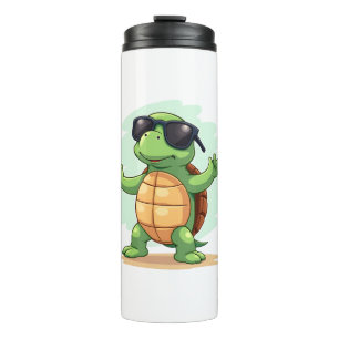 Dabbing Zee Turtle Dierenvriend Save the Turtles T Thermosbeker