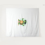 Dabbing Zee Turtle Dierenvriend Save the Turtles T Wandkleed (Voorkant (horizontaal))