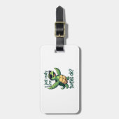 Dabbing Zee Turtle Ik hou gewoon echt van Turtles Bagagelabel (Voorkant verticaal)