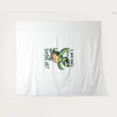 Dabbing Zee Turtle Ik hou gewoon echt van Turtles  Wandkleed (Voorkant (horizontaal))