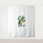 Dabbing Zee Turtle Ik hou gewoon echt van Turtles  Wandkleed (Voorkant)