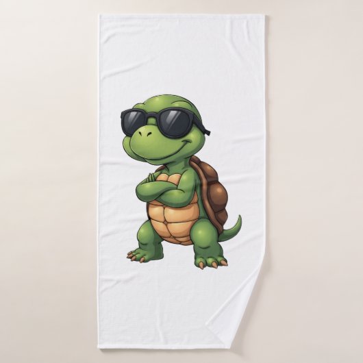 Dabbing Zeeschildpad Dierenvriend Red De Schildpad Badhanddoek (Badhanddoek)