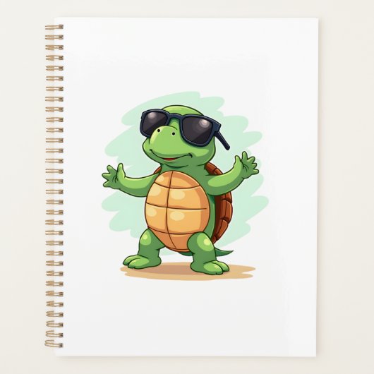 Dabbing Zeeschildpad Dierenvriend Red De Schildpad Planner (Voorkant)