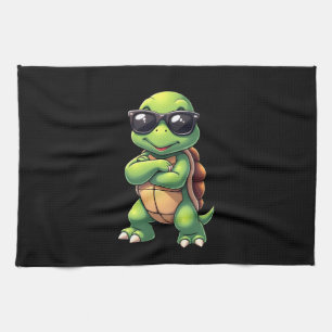 Dabbing Zeeschildpad Dierenvriend Red De Schildpad Theedoek