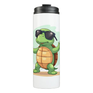 Dabbing Zeeschildpad Dierenvriend Red De Schildpad Thermosbeker