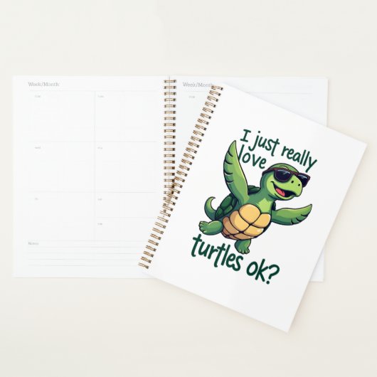 Dabbing Zeeschildpad Ik Hou Gewoon Echt Van Schild Planner (Display)