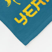 Dabbing Zodiac Horse Lunar New Year Chinese New Ye Fleece Deken (Hoek)