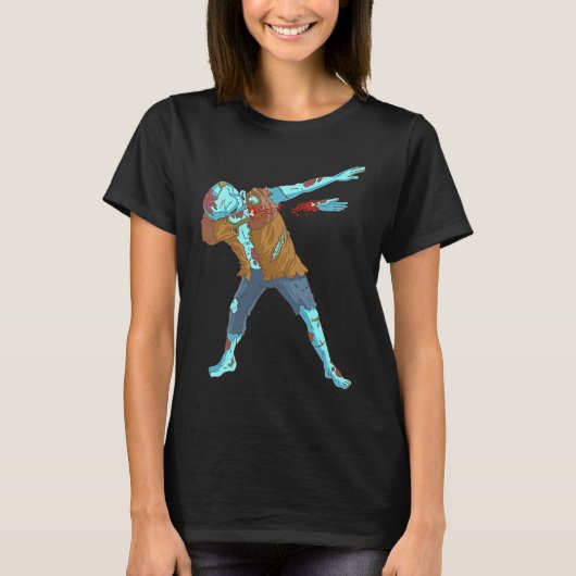 Dabbing Zombie  Halloween Boys Kids Dab Cute Zombi T-shirt (Voorkant)