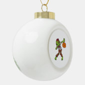 Dabbing Zombie Halloween Dab Funny Gift design Keramische Bal Ornament (Links)