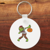 Dabbing Zombie Halloween Dab Funny Gift design Sleutelhanger (Voorkant)