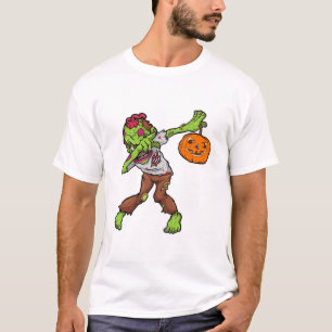 Dabbing Zombie Halloween Dab Grappig Cadeau ontwer T-shirt