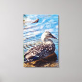 Dabbling Ripples Canvas Afdruk (Voorkant)