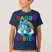 Dabby Paasmakerij met bunny Egg Hunt Basket Stuffe T-shirt (Voorkant)