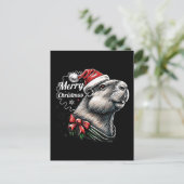 Dabende Capybara Kerstman – Grappige Feestdagen (Staand voorkant)