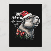 Dabende Capybara Kerstman – Grappige Feestdagen (Voorkant)